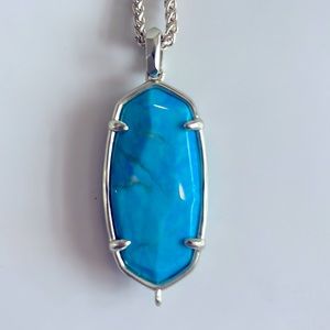 Kendra Scott turquoise pendant with adjustable chain